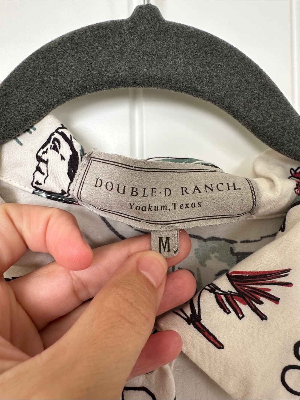 Double D Ranch Pearl Snap Rodeo Shirt Size-M - Picture 3 of 5